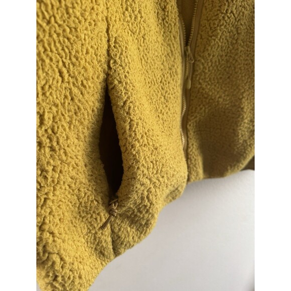 C9 Champion Women’s jacket Zip High Pile Teddy Jacket mustard size XL warm cozy - Picture 14 of 15